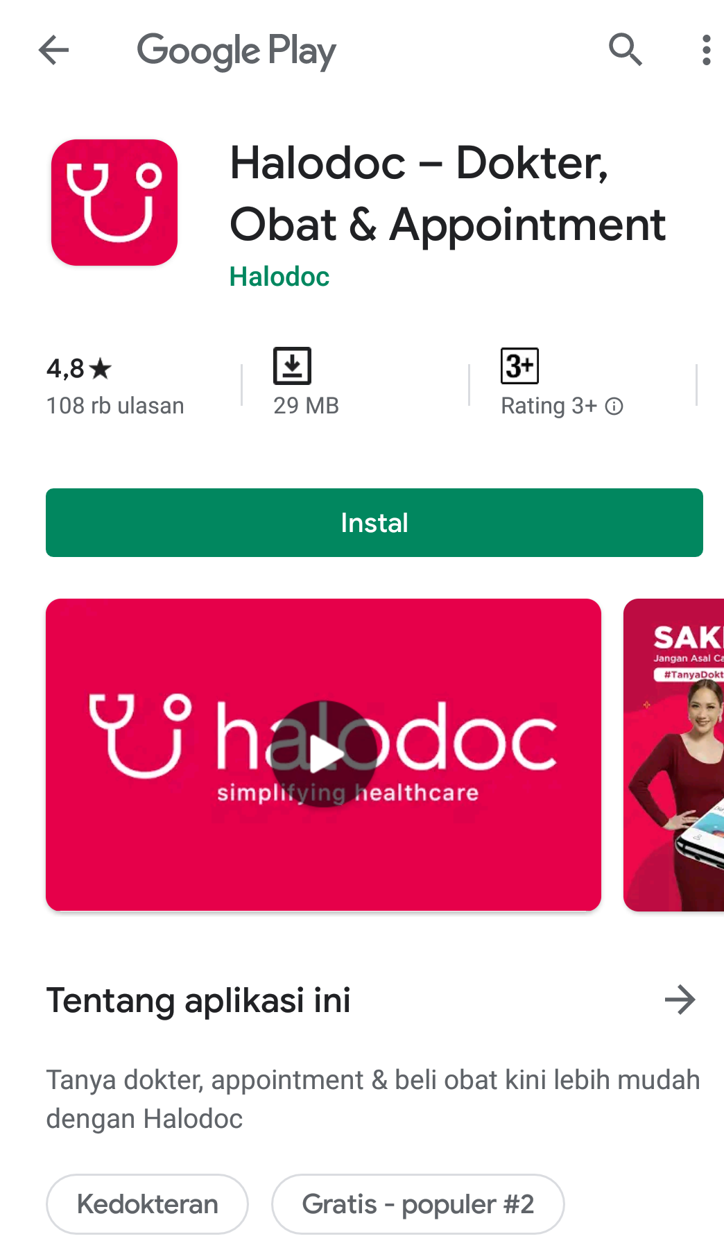 Download Aplikasi Halodoc Konsultasi Dokter
