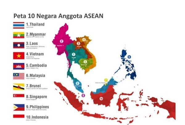 Peta Negara Asean